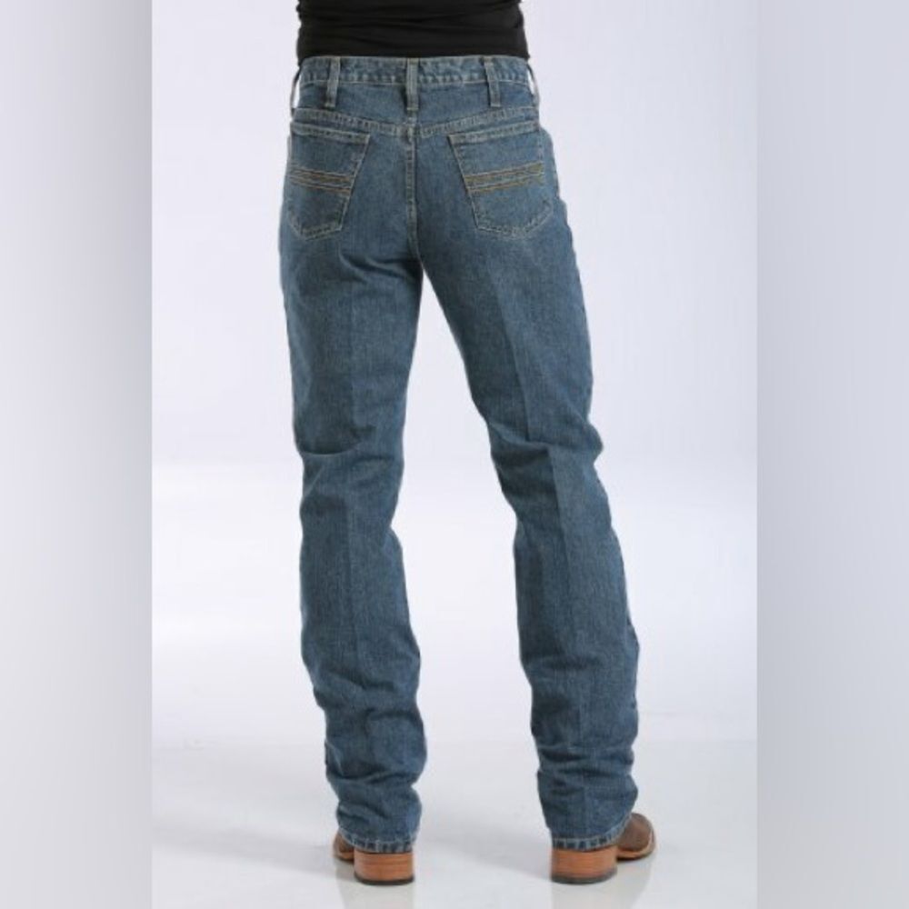 Cinch Men's Slim Fit Silver Label Medium Stonewash 100% Cotton Jeans 42 x 34